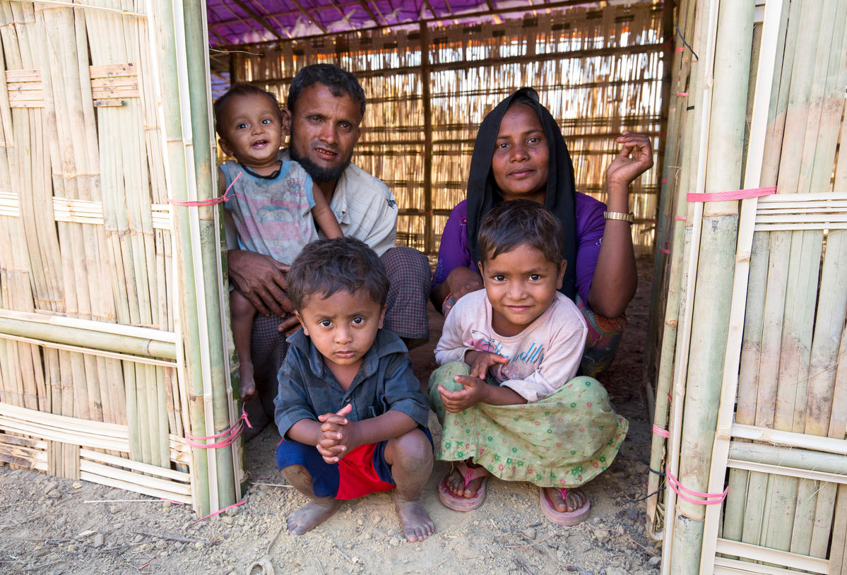 Bangladesh. UNHCR relocates families from flood prone areas