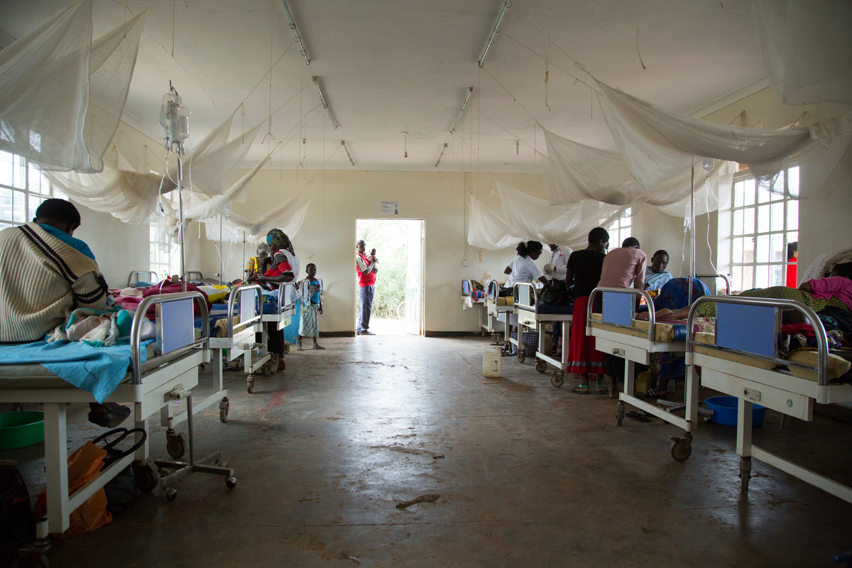 Uganda. The health centre where refugees and locals work side by side
