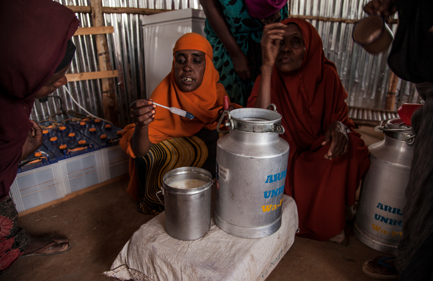 Ethiopia. Jamila and her colleagues test milk
