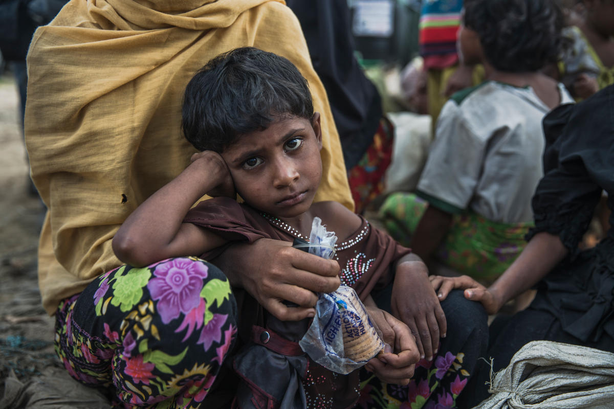 Bangladesh. Young Rohingya woman becomes head of family