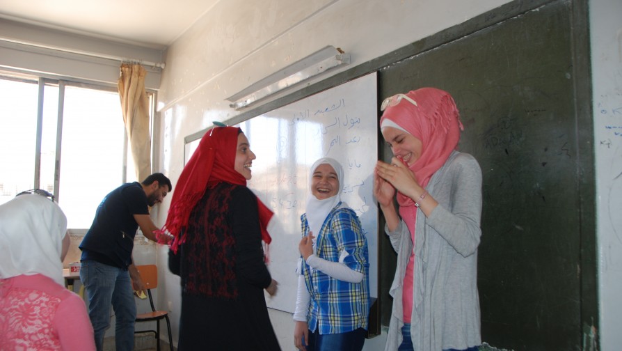 "I want to support all the children in my school and enable them to ask for their rights", said Nisreen while her eyes were wide open with surprise when she realized was elected by her classmate to represent all eighth-grade students in her school along with the other Children's Club members. 