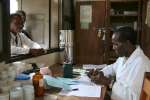 A camp clinic in Nangweshi, Zambia. UNHCR has an active HIV and AIDS p...