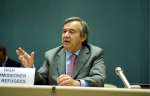 High Commissioner António Guterres makes a closing address at the UNH...