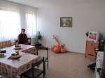 One of the refugees back in the Jakes Institute, which has been renova...