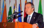 UN High Commissioner for Refugees António Guterres addresses delegate...
