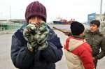 Young Afghans find some distraction from their dull daily routine when...