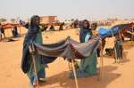 Malian refugees in a refugee camp in western Niger.