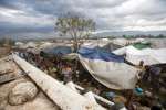 A scene of displaced people in North Kivu province's Rutshuru region. ...