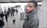 Lema Dane on the Moscow metro. The refugee from Angola who is now stud...