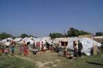 Displaced people in Khaung Doke Khar have been moved out of tents to n...