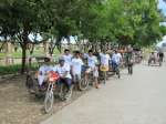 Pedicab drivers in Mindanao, the Philippines, support World Refugee Da...