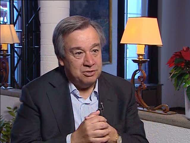High Commissioner António Guterres on the Gimme Shelter campaign