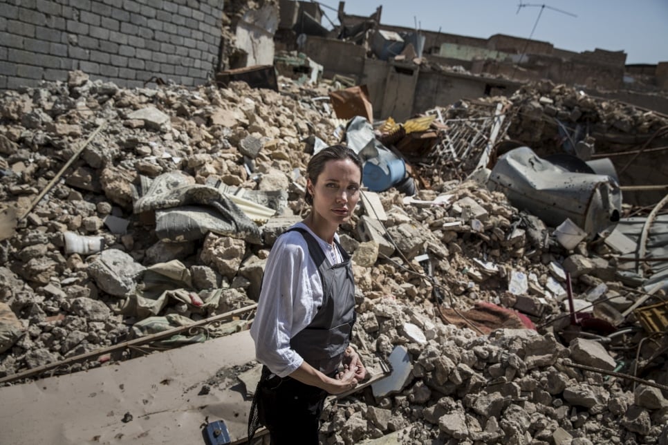 Angelina Jolie: People in Mosul needs more support to rebuild their lives from ruins