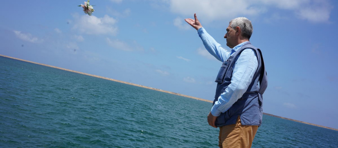 Libya. UN High Commissioner for Refugees visits the Libyan Coast Guard