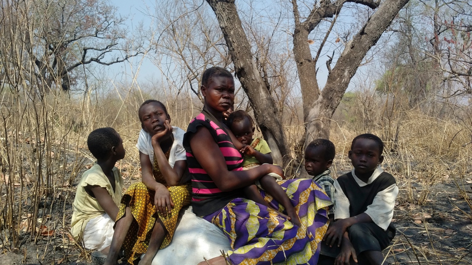 Sidah Hawa and her children fled conflict in South Sudan and reached safety in Uganda after traveling for two days.