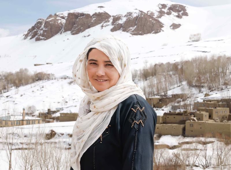 An Afghan girl in Bamyan