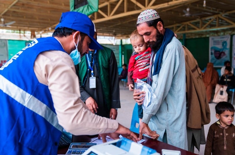 Afghan returnees from Pakistan