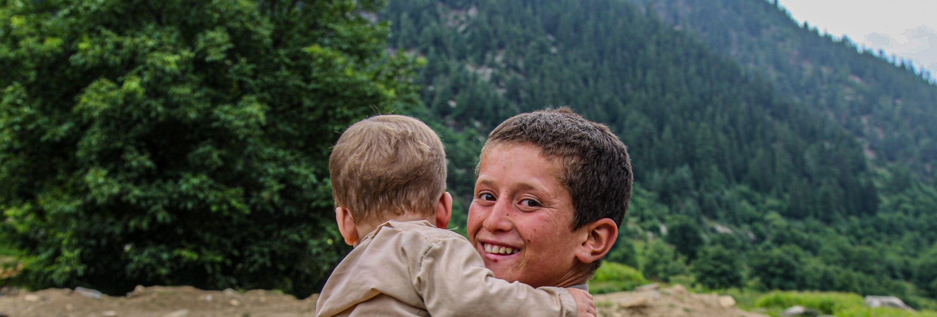 Afghan children in Nuristan
