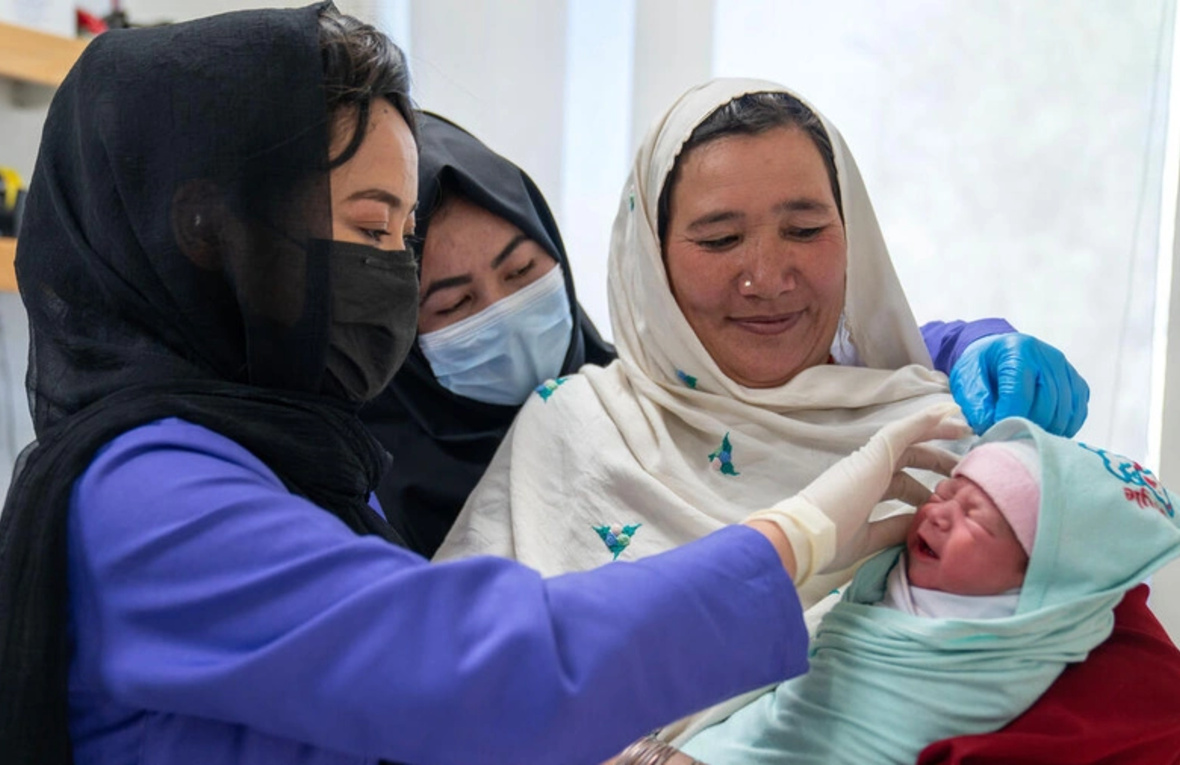 Midwife students participate in practical training sessions