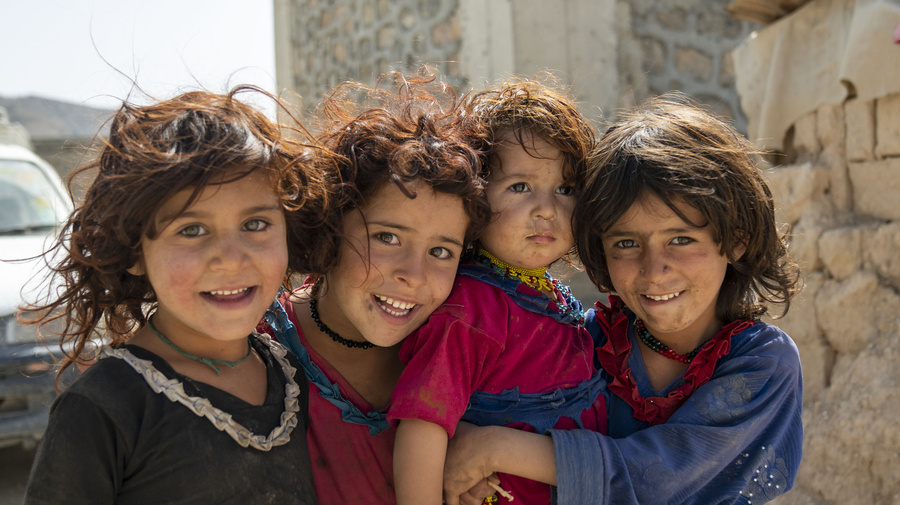 Children in Barmal district of Paktika province 