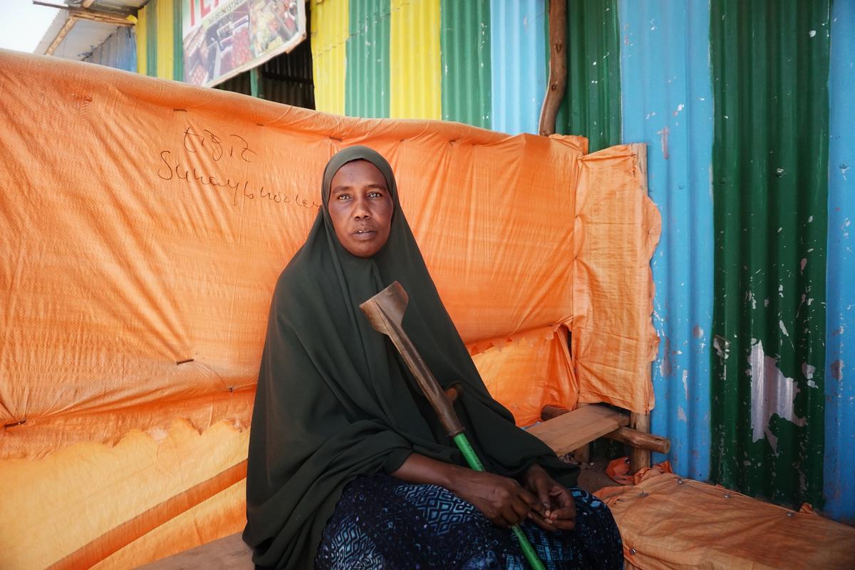 Ethiopia. Somali refugee enjoys CBI