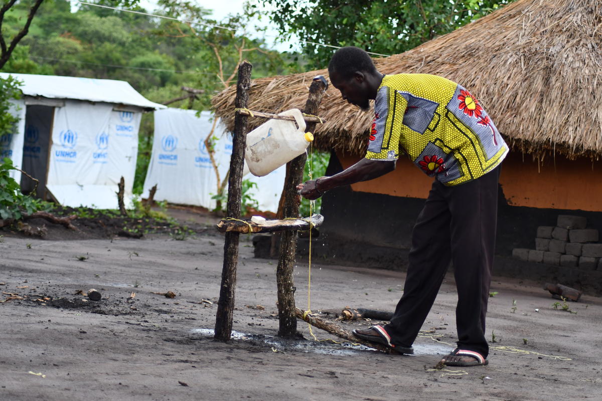 Democratic Republic of Congo. Refugees help in the fight against coronavirus