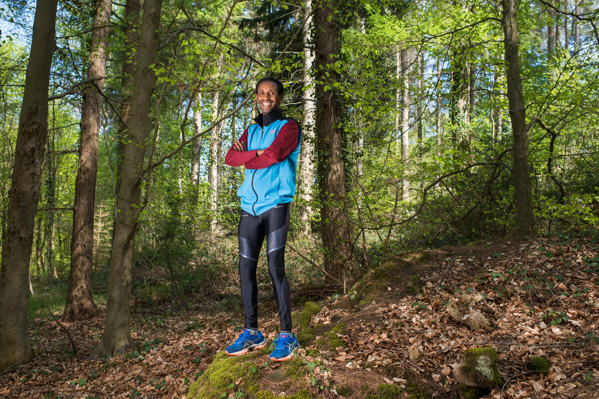 Luxembourg. Yonas Kinde, Ethiopian athlete and former refugee living and training in Luxembourg City
