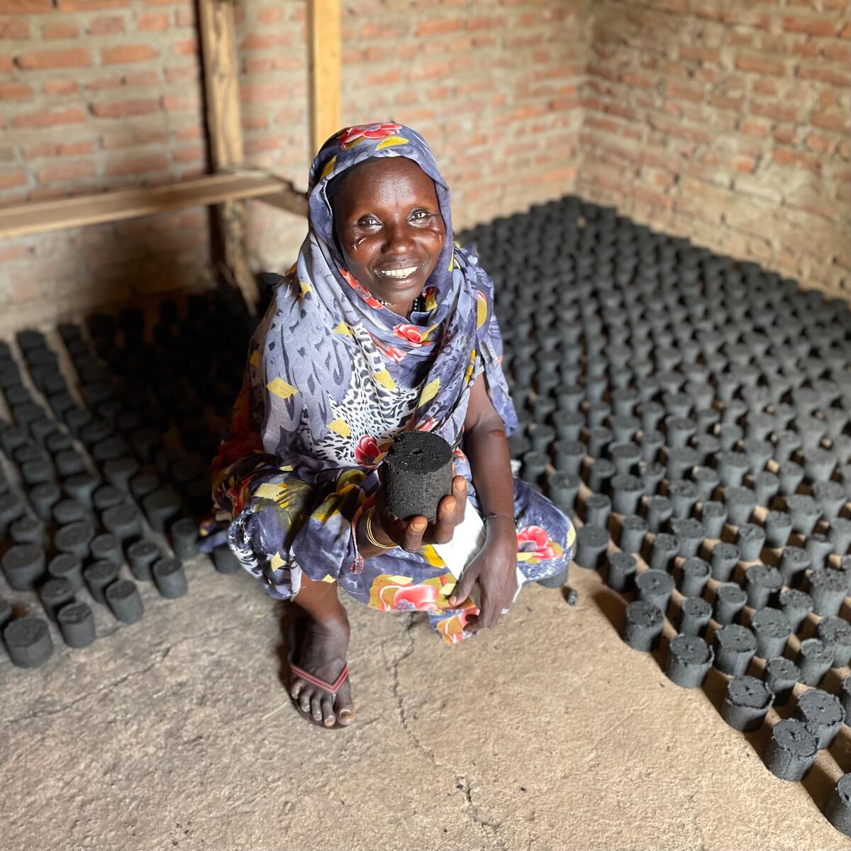 South Sudan. Refugees and host community work together to make clean, sustainable fuel