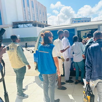 Some of the Somali refugees who have just returned from Yemen.