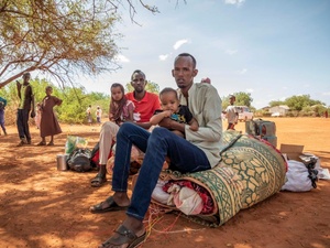 Ethiopia. First group of Somali refugees relocated to new settlement