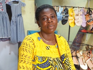 Gbetibwa Godé a fui son pays pour la Côte d'Ivoire, où elle a pu reconstruire sa vie grâce à son abnégation et à son courage.