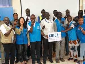 Participants at the KOICA learning event in Jamjang, South Sudan.