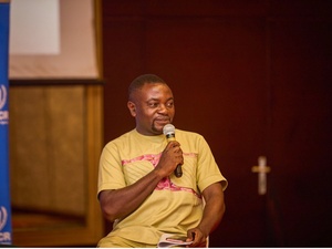 Trust shares his experience at the Private- Public Sector Dialogue organized in Accra