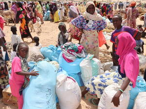 Chad. First convoy of relocation of refugees from Goungour site to Gaga camp