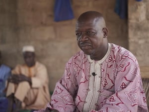 Côte d'Ivoire. Domba Coulibaly hosts refugees from Burkina Faso in Ouangolodougou