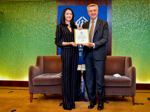 China. High Commissioner with Goodwill Ambassador Yao Chen