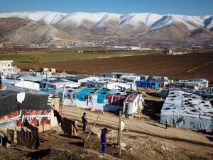 Lebanon. Syrian refugees in the Bekaa Valley