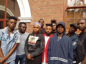 South Africa. Congolese refugees displaced by xenophobic violence in Durban