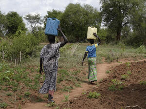 Uganda. Solar power delivers clean water to South Sudanese refugees' doorstep