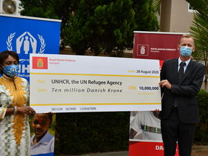 Uganda. Denmark donates to UNHCR