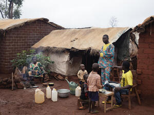 Central African Republic. Life inside PK3 site for Internally Displaced Persons