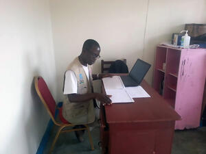 Uganda. DAFI scholar works as humanitarian