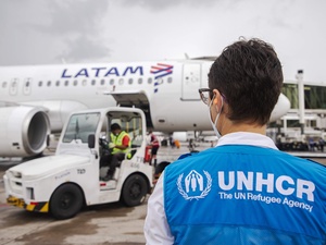 Las casas prefabricadas llegaron a Brasilia el viernes 13, a través del programa Avión Solidario de LATAM.