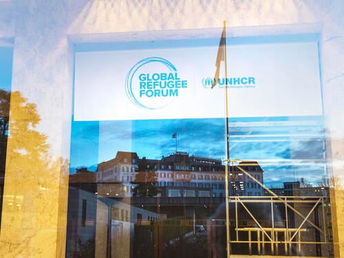 Switzerland. Preparations for the Global Refugee Forum at the Palais des Nations