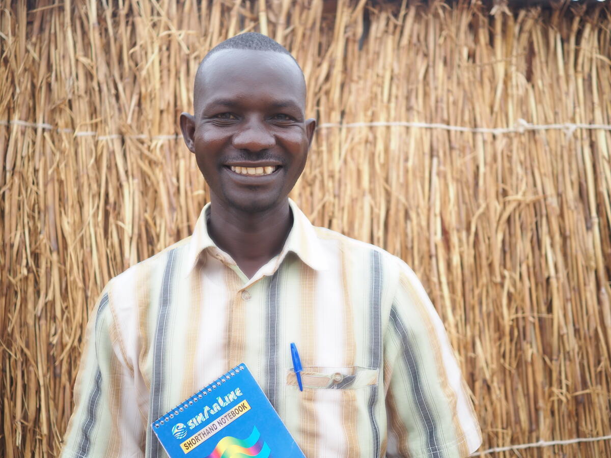 Sudanese refugee lawyer hired under UNHCR-APLFT initiative to provide legal assistance and raise community awareness on Chadian laws