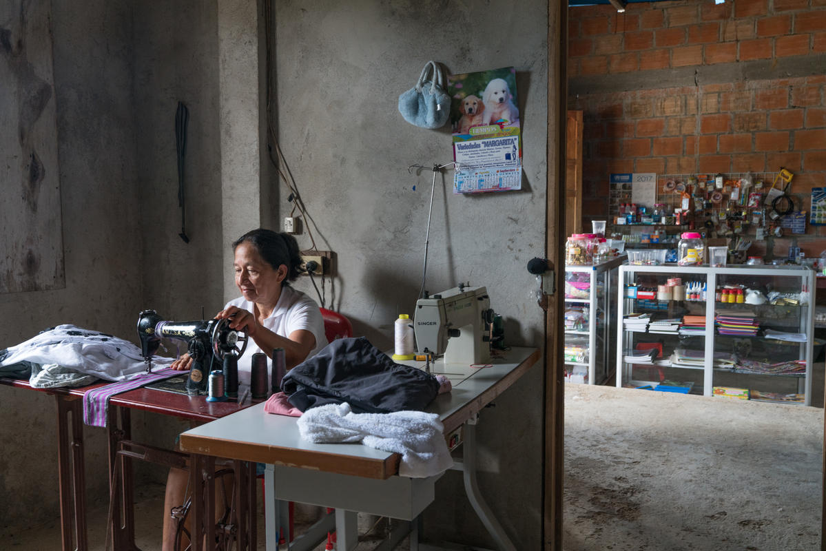 Colombia. Life in the 'Nueva Esperanza' settlement near Macao