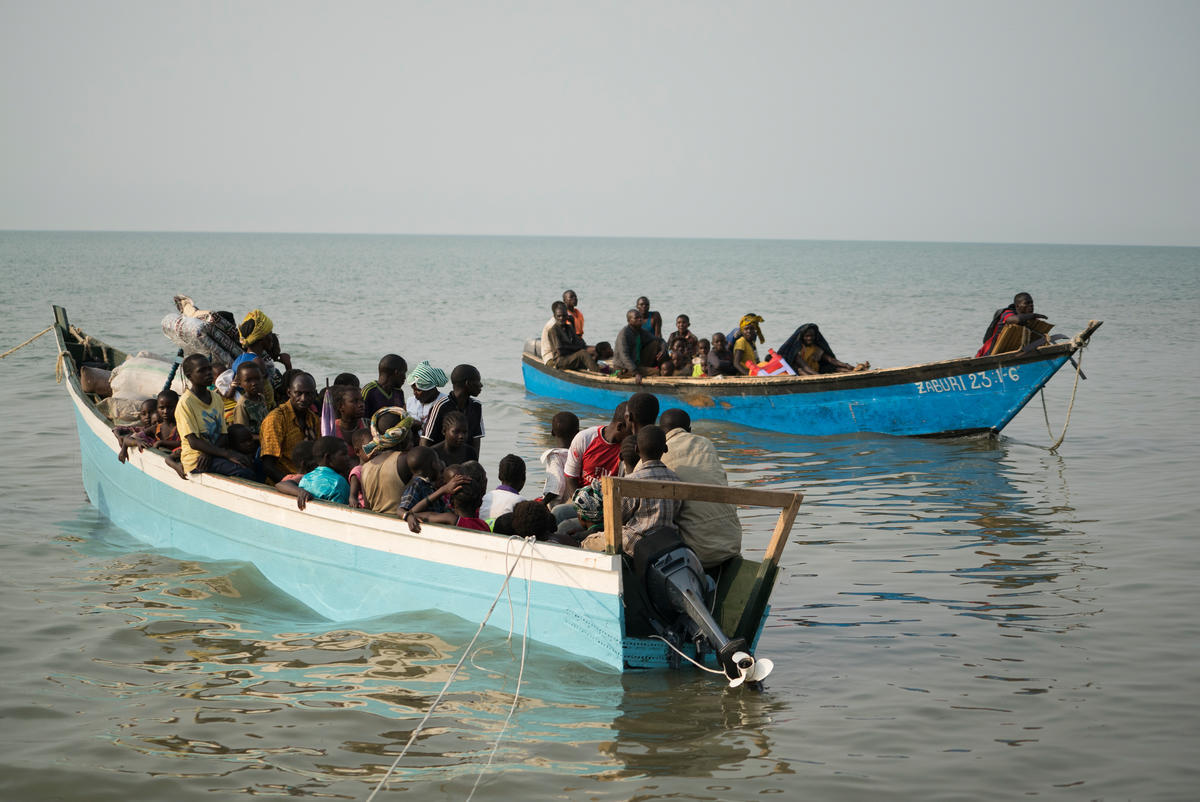 Uganda. Newly displaced Congolese refugees in Sebagoro UNHCR emergency centre