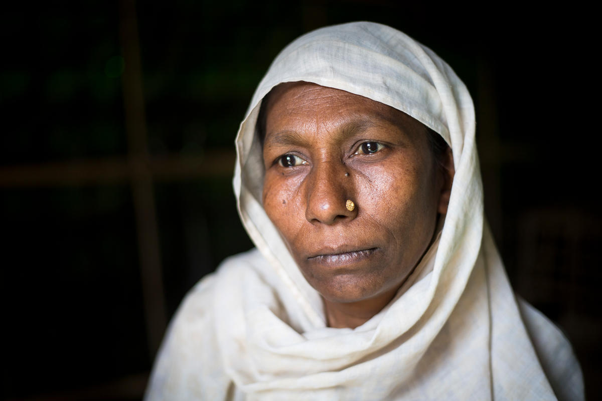 Bangladesh. Four generations of Rohingya family living as refugees