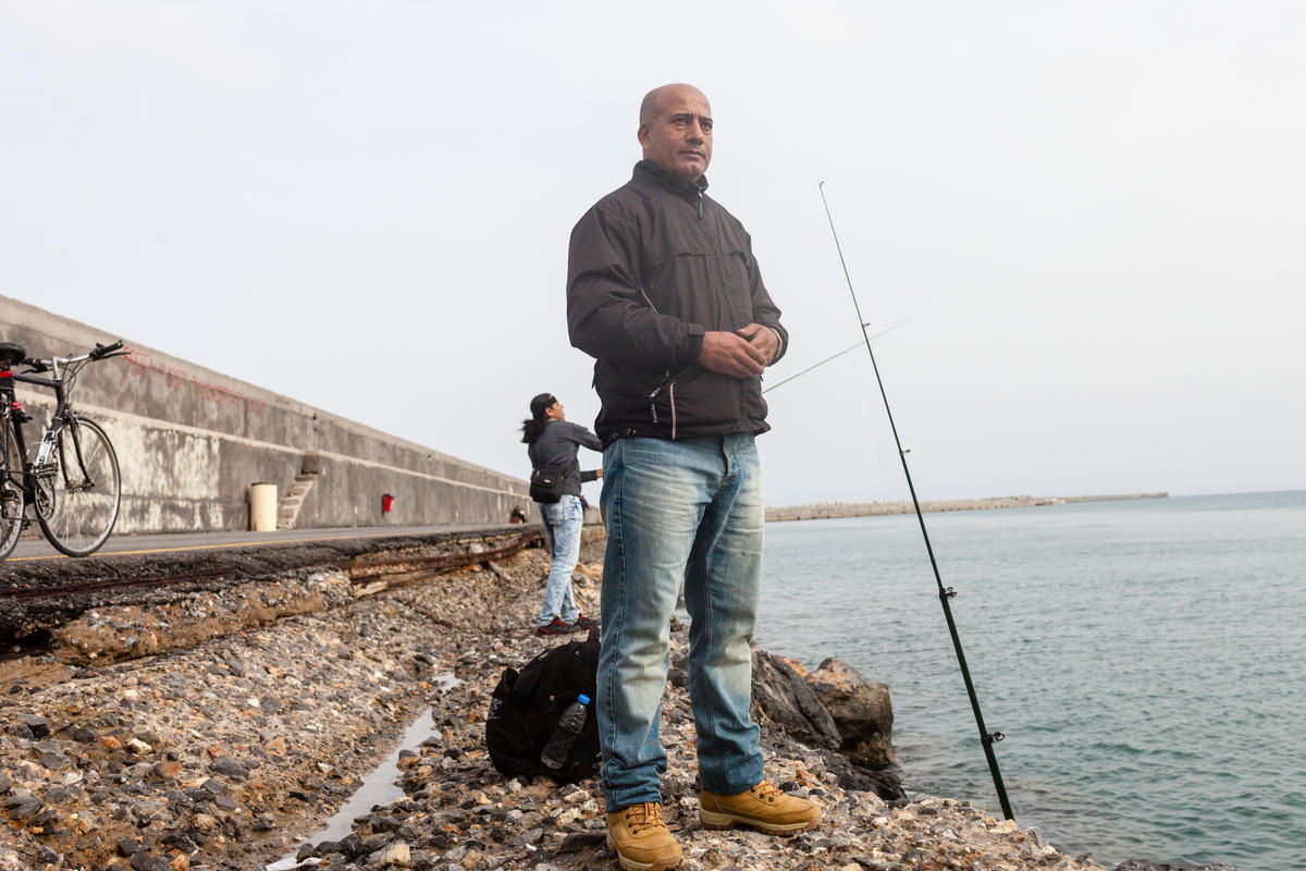 Greece. Fishing for food and leisure in Heraklion
