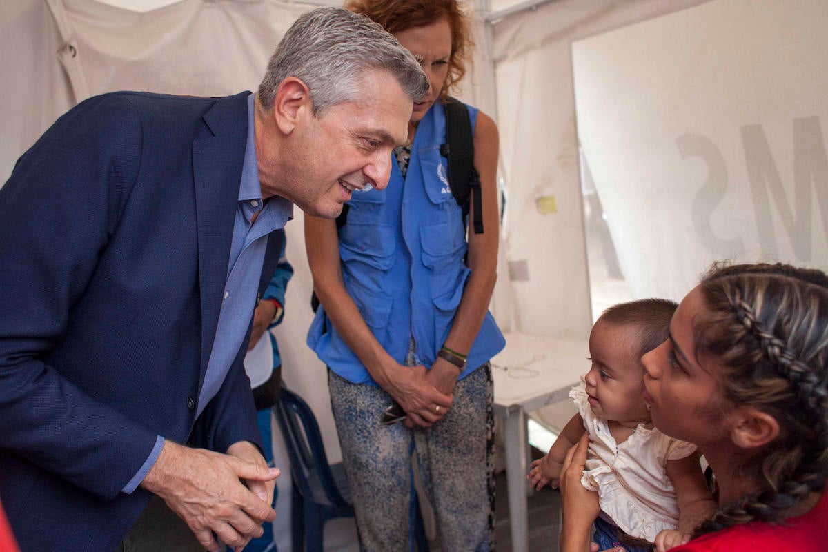Colombia.Mission to Venezuela situation. The High Commissioner Filippo Grandi visits the colombian city of Cúcuta, on the border with Venezuela